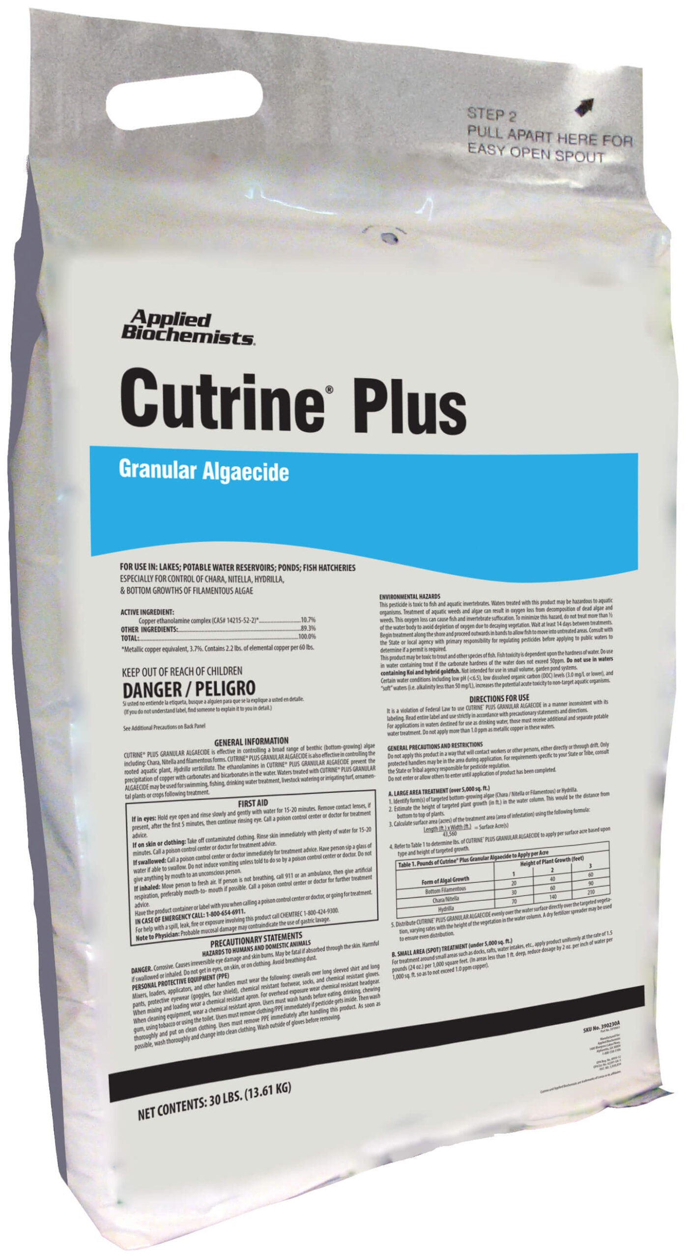 CPG3 Cutrine Plus Granular Algaecide – 30 lb. bag