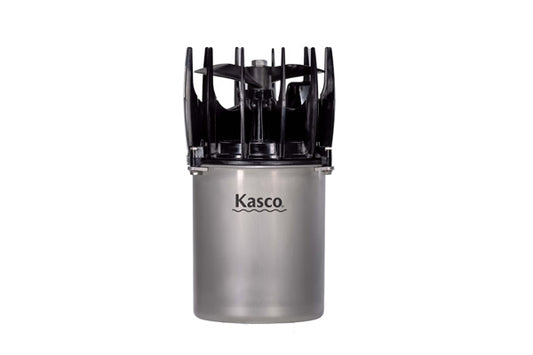 Kasco AquatiClear Water Circulator with stainless steel motor housing and black clog-resistant prop guard