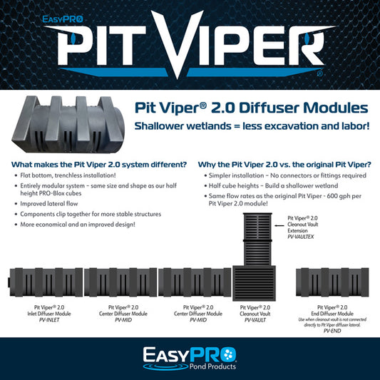 PV-VAULT – Pit Viper® 2.0 Wetland Diffuser Cleanout Vault