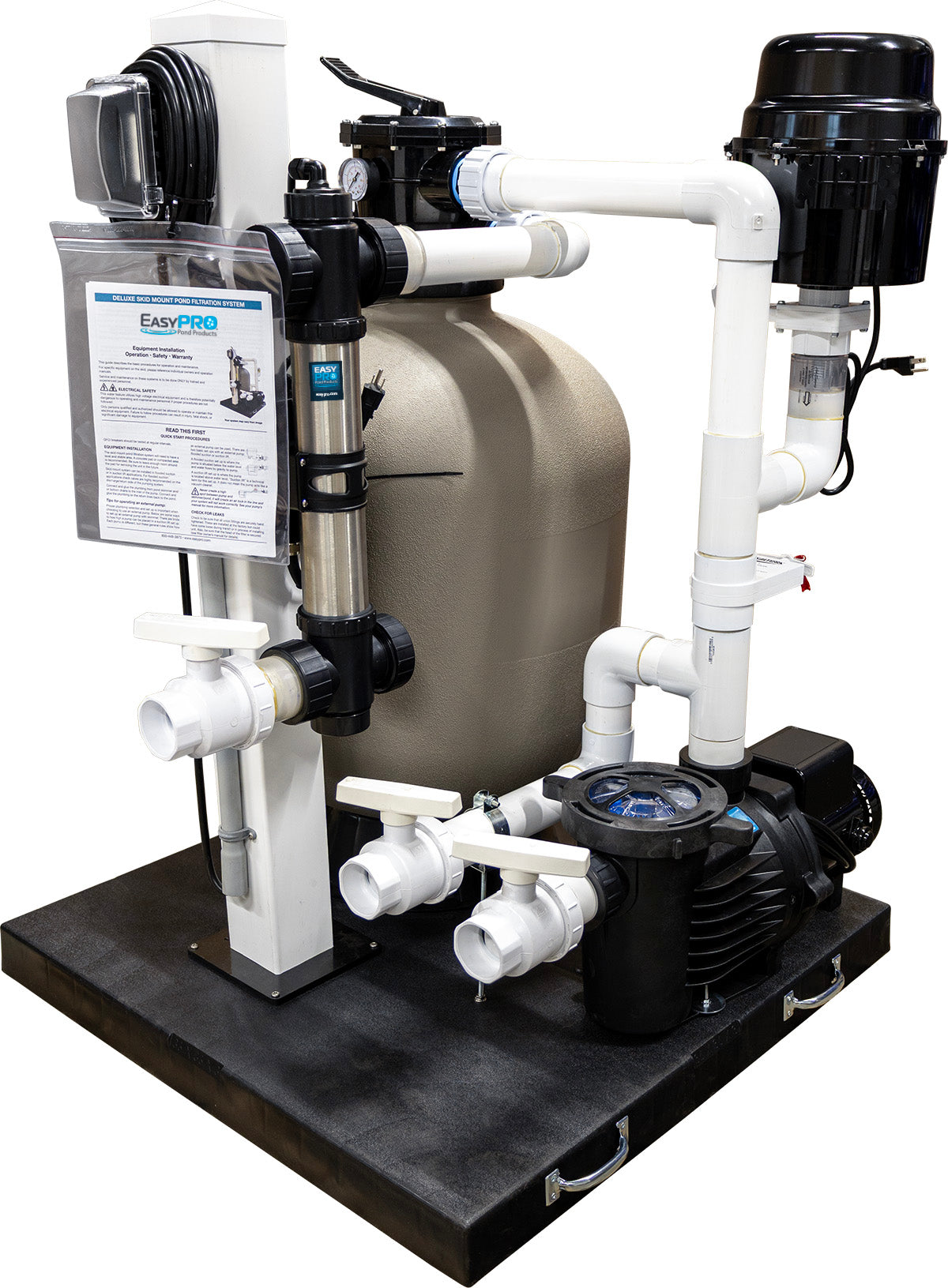 SMF6000 EasyPro Deluxe Skid Mount Pond Filtration System – 6000 gallon