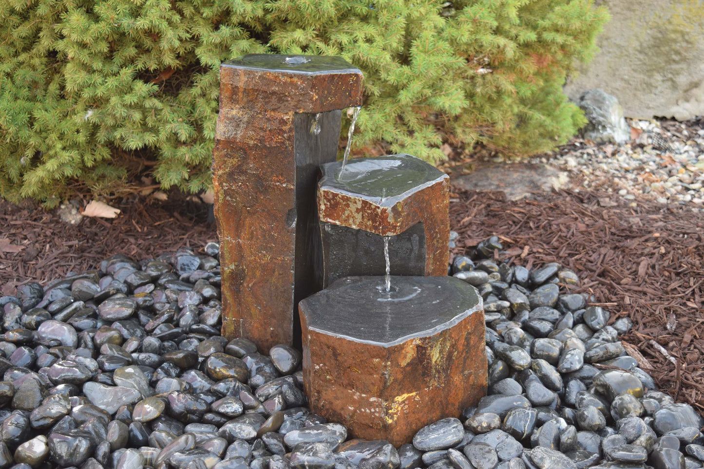HBK3K – Tranquil Décor Keyed Spillway Basalt Set
