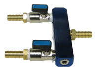 2WAY1 Two-way air splitter 3/8" x 3/8" (for rocking piston compressors)