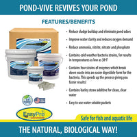 PB10X Lake & Pond-Vive™ Bacteria – 10lb pail – 20ct. 8oz Water Soluble Packs