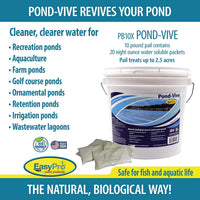 PB10X Lake & Pond-Vive™ Bacteria – 10lb pail – 20ct. 8oz Water Soluble Packs