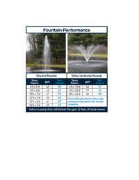 ACF2N AquaFloat™ Floating Fountain Head with Wide Umbrella Nozzle