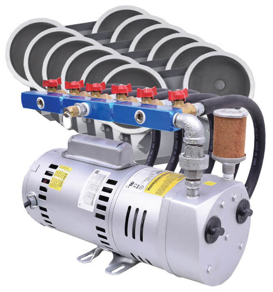 PA100A Rotary Vane Pond Aeration System -1 HP Kit with NO Tubing