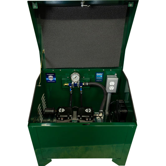 PA65ADLD Sentinel Deluxe Aeration System for Ponds up to 2 Acres – Complete System Contains Stratus™ SRC 1/2hp Compressor with Sound Shield™ and Deluxe 22" Cabinet