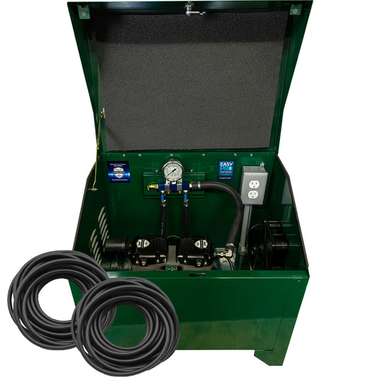 PA65DLD Sentinel Deluxe Aeration System for Ponds up to 2 Acres – Complete System Contains Stratus™ SRC 1/2hp Compressor with Sound Shield™, Deluxe 22" Cabinet and QuickSink Tubing