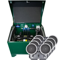 PA86AD Sentinel Deluxe Aeration System for Ponds up to 3 Acres – Complete System Contains Stratus™ SRC 3/4hp Compressor with Sound Shield™, Deluxe 22" Cabinet and Four QS2 Diffusers