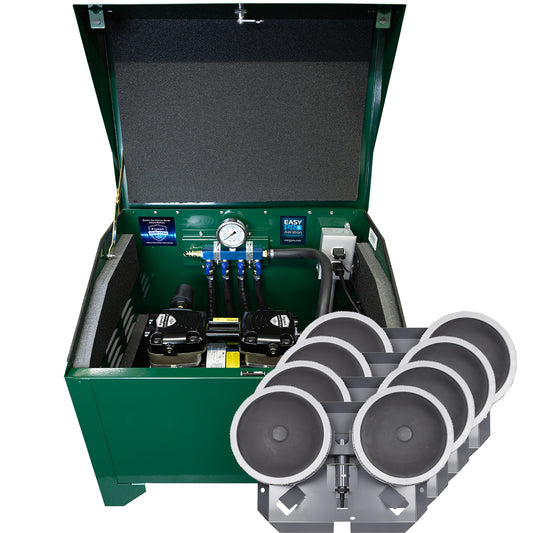 PA86AD Sentinel Deluxe Aeration System for Ponds up to 3 Acres – Complete System Contains Stratus™ SRC 3/4hp Compressor with Sound Shield™, Deluxe 22" Cabinet and Four QS2 Diffusers