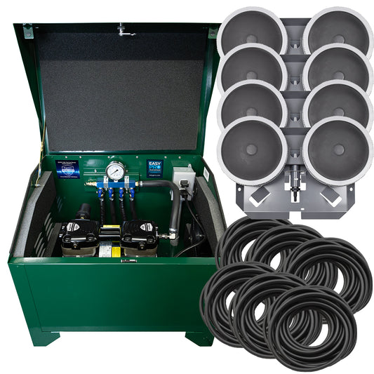 PA86D Sentinel Deluxe Aeration System for Ponds up to 3 Acres – Complete System Contains Stratus™ SRC 3/4hp Compressor with Sound Shield™, Deluxe 22" Cabinet, Four QS2 Diffusers and QuickSink Tubing