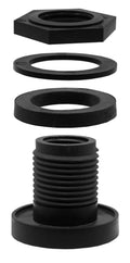 BF50N Heavy Duty Bulkhead Fitting – 1/2″ (1.25″ hole size)