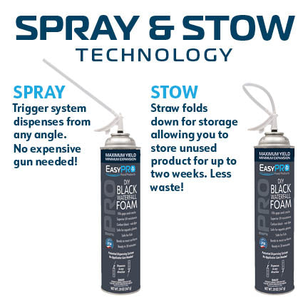 BWFN EasyPro Black Waterfall Foam