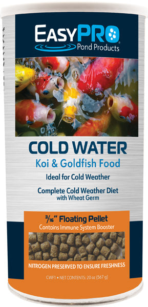 CWF1 EasyPro Platinum Koi & Goldfish Food – Cold Weather Food – 20 oz. Canister