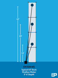 DKSW45 Air De-Icing System for Shallow Water – up to 45′ dock