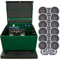 DCS206HP High Pressure Aeration System –Contains Stratus™ SRC 2 hp Compressor with Sound Shield™, Deluxe 28" Cabinet, and Six QS2 Diffusers