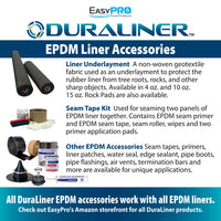 RPL45 – DuraLiner™ – 45mil EPDM Rubber Pond Liner – Custom Cut Liner