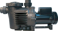 EasyPro EXP4000 4260 GPH 115v self-priming low head external pond pump, side view on white background