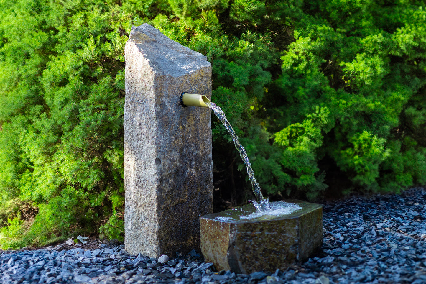 HBB39K Tranquil Décor Bamboo Basalt Fountain Complete Kit – 39″
