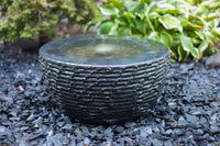 HBO24K – Tranquil Décor Infinity Bowl Basalt Fountain Complete Kit – 24″
