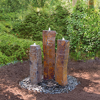 HBR3DKSL Tranquil Décor – Large Polished Top Basalt Complete Kit – 32", 38", 44"