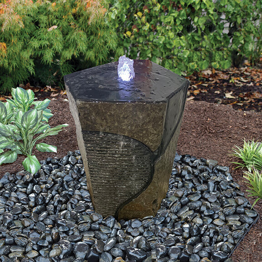 HBRS36K Tranquil Décor Costola Basalt Fountain Complete Kit – 36″