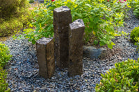 HBS3C – Tranquil Décor Tall Natural Top Real Basalt Three Pack – 20", 27", 35"