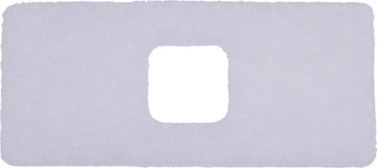 KPA68F Pro-Clear Aire compressor replacement filter pad with square center opening for KPA60 and KPA80 compressors