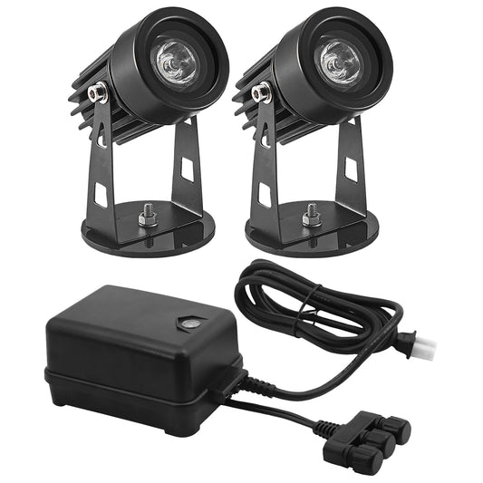 LED4WWK Two 3 Watt Underwater LED Lights with Transformer