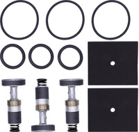 ML120RK linear piston compressor repair kit with replacement pistons, seals, gaskets and filter pads for Medo ML120 compressors