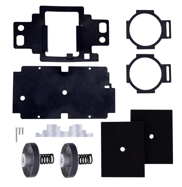 ML200RK linear piston compressor repair kit with replacement plates, gaskets, springs and hardware for Medo ML200 compressors