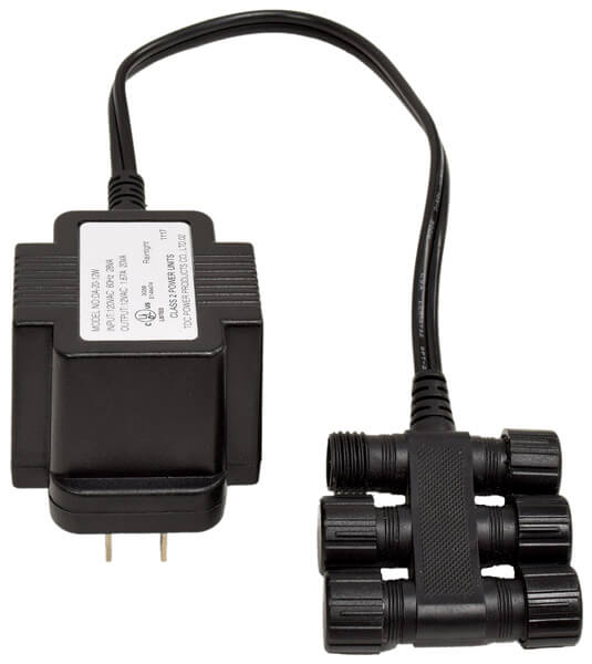 MT20 20 Watt Transformer – 120 volt to 12 volt – w/ 6 quick connects