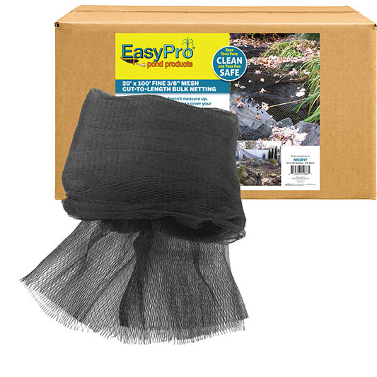 NR201F 3/8" Fine Mesh / 20′ X 100′ Premium Pond Cover Netting