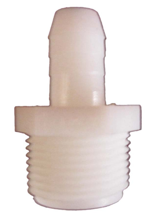 TA1238 Nylon Tubing Fitting Male Adapter (MPT X BARB) 1/2" x 3/8""