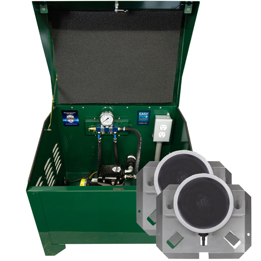 PA34-2D Sentinel Deluxe Aeration System for Ponds up to 1 Acre – Complete System Contains Stratus™ SRC 1/4hp Compressor with Sound Shield™, Deluxe 22" Cabinet and Two QS1 Diffusers