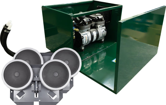 PA65ADP Sentinel Deluxe Aeration System for Ponds up to 2 Acres – Complete System Contains Stratus™ SRC 1/2hp Compressor with Sound Shield™, Deluxe 18" Cabinet and Two QS2 Diffusers