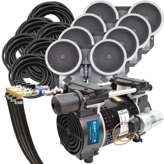 PA86W Rocking Piston Pond Aeration system – 3/4HP Kit with Quick Sink Tubing