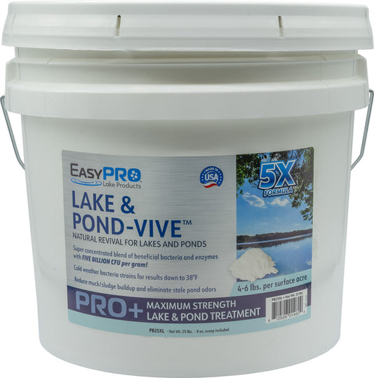 PB25XL Lake & Pond-Vive™ Bacteria – 25lb pail – Bulk Loose Powder