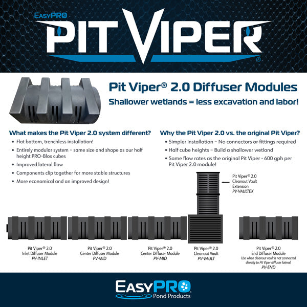 Diffuser Module Sleeve Pit Viper® 2.0 Wetland Inlet Diffuser Module – EasyPro