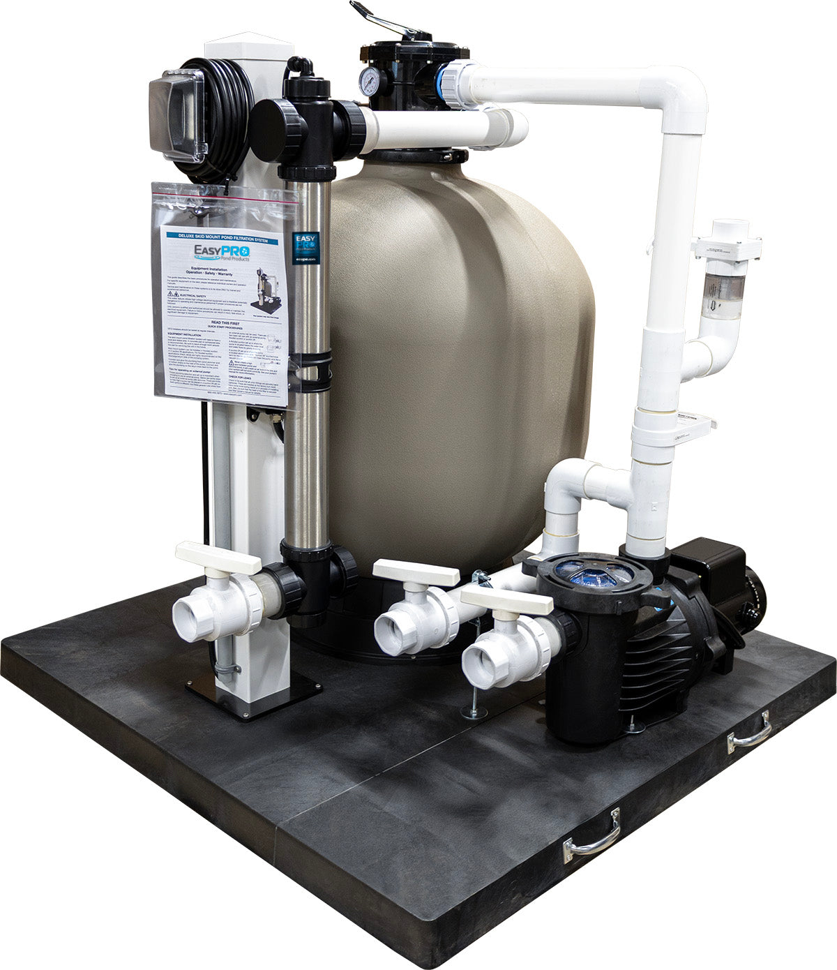 SMF10000 EasyPro Deluxe Skid Mount Pond Filtration System – 10,000 gallon
