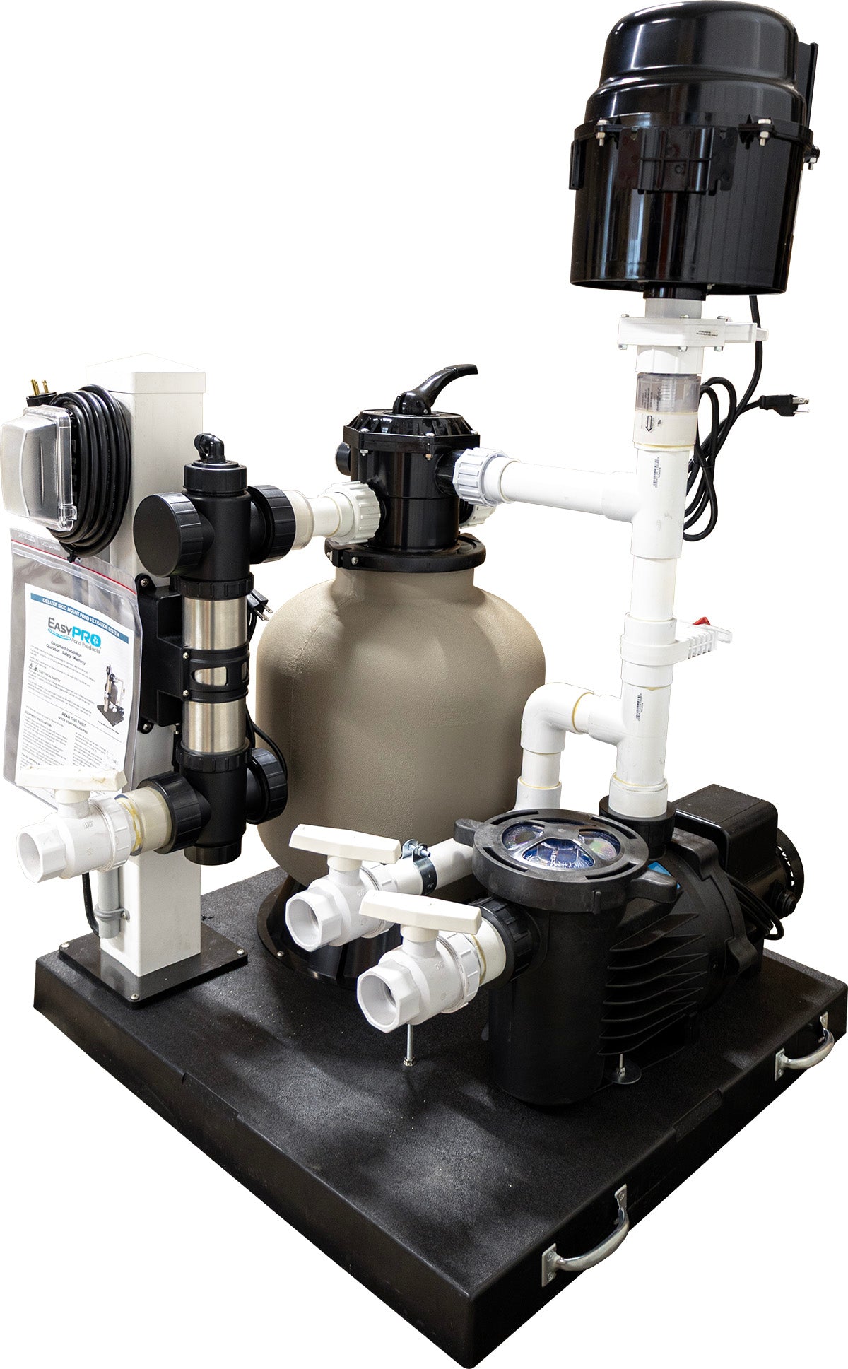 SMF1800 EasyPro Deluxe Skid Mount Pond Filtration System – 1800 gallon