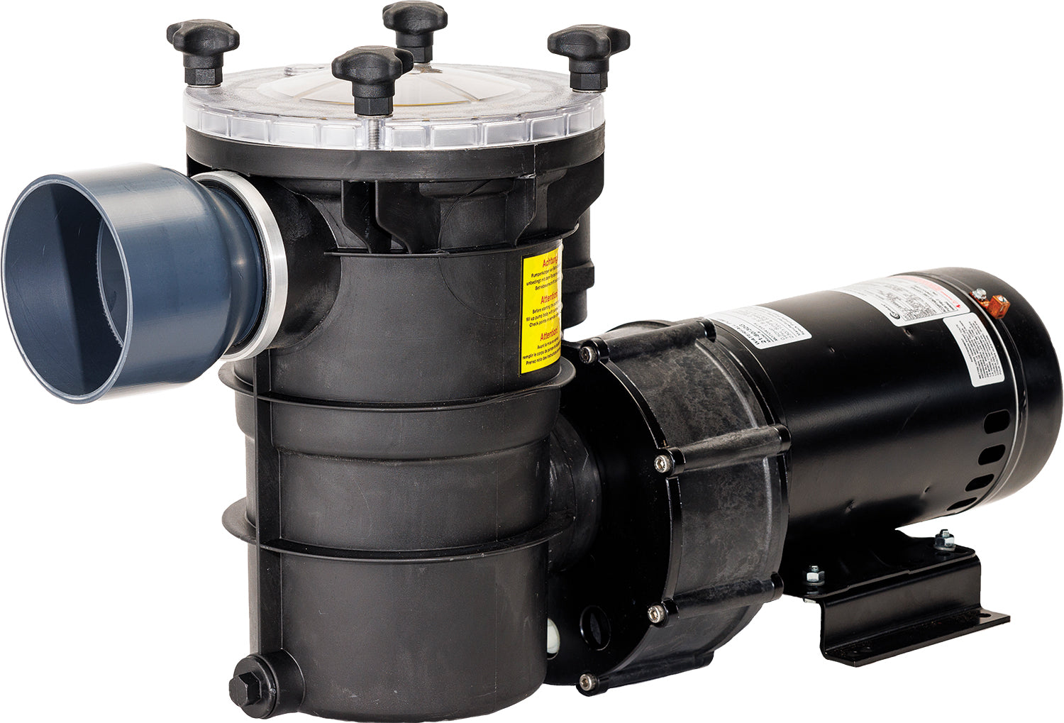 EasyPro SPHE05 Speck swim-rated external flooded suction pump on white background