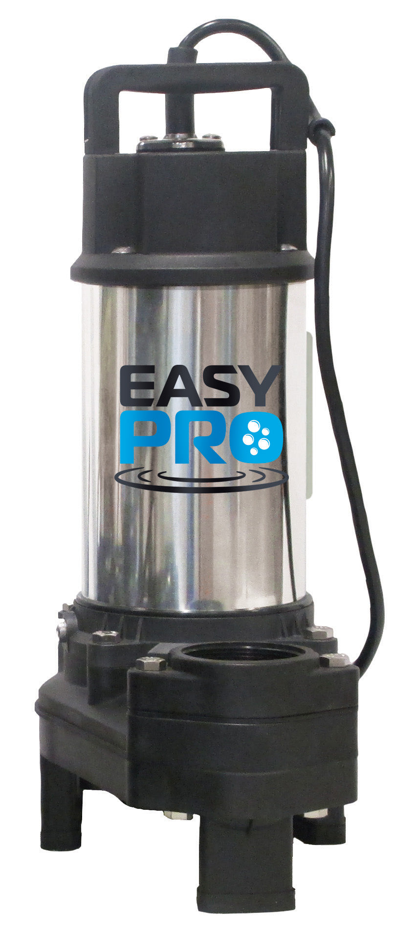 EasyPro TH750 stainless steel pump with power cord on white background
