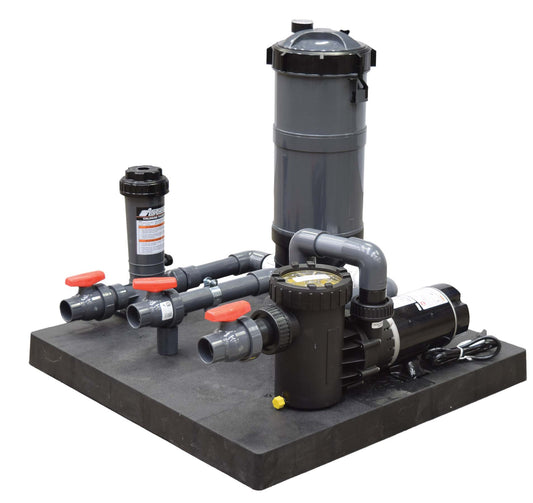 SMC120M Skid Mount Cartridge System – Pump with PCF120 and Chlorinator