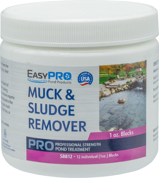 SBB12 Muck & Sludge Remover Bacteria – 12ct. 1oz Blocks