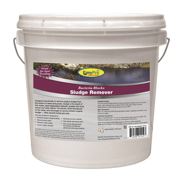 ABL10 Muck & Sludge Remover Blocks, 10 lb pail
