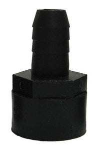 SS41212 Black Fitting 1/2" FPT x 1/2" Barb