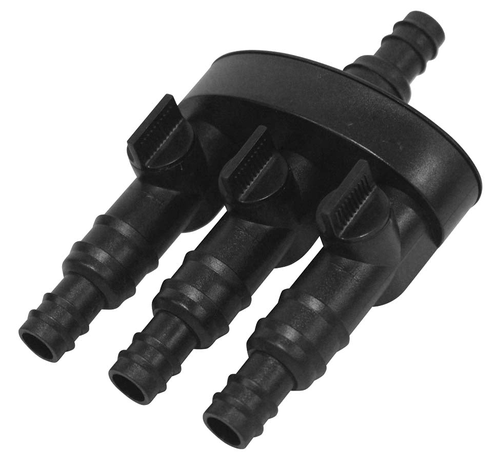 TWS3 Statuary splitter 3-way – 1/2" and 3/4" outlets