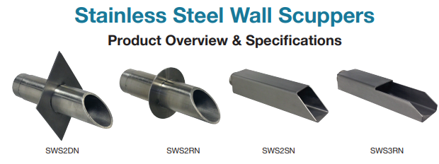 Steel Wall Scuppers